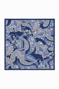 Blue Büyük Boy Pamuk Eşarp 120 cm