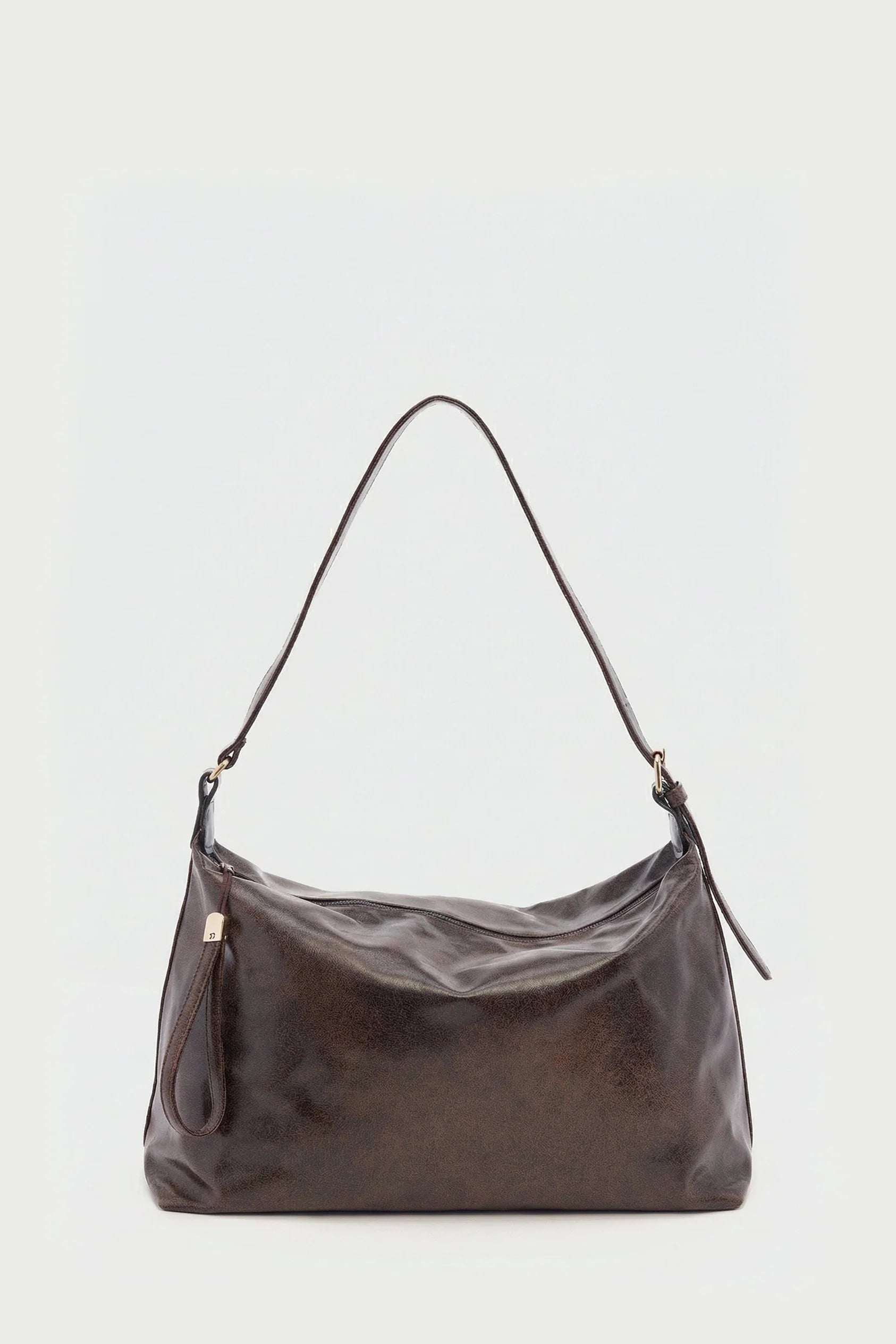 Fermuarlı Salaş Omuz Çantası