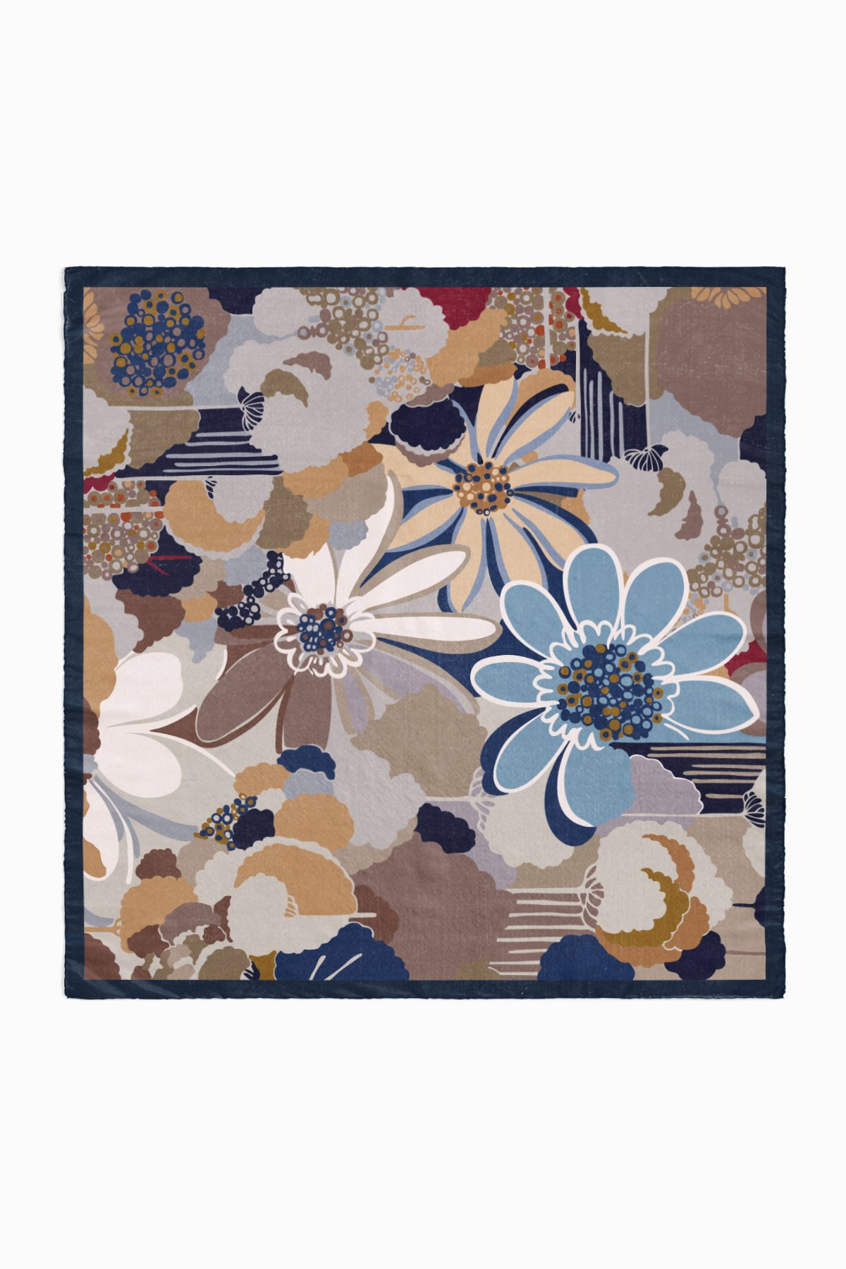 Alen Büyük Boy Pamuk Eşarp 120 cm